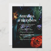 暗色フローラ結婚植物学 招待状 (正面)