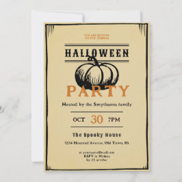 暗色学界ヴィンテージ 招待状