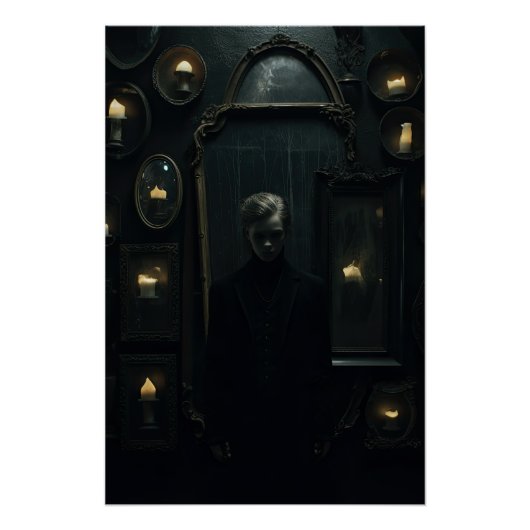 暗色学美学ゴシックデザイン ポスター (正面)