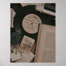 暗色学美学ヴィンテージ ポスター