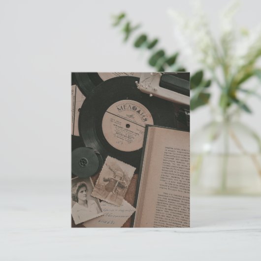 暗色学美学ヴィンテージ ポストカード (スタンド正面)