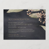 暗色植物性の緑の素朴な宿泊施設 エンクロージャーカード (正面)