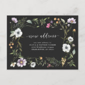 暗色植物野草 |お知らせ 案内ポストカード (正面)