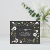 暗色植物野草 |お知らせ 案内ポストカード (スタンド正面)