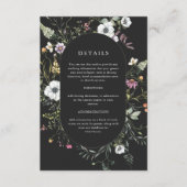 暗色植物野草 |の結婚詳細 エンクロージャーカード (正面)