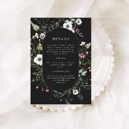 暗色植物野草 |の結婚詳細 エンクロージャーカード