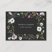 暗色植物野草 |ガーリーとエレガント 名刺 (正面)