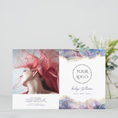 暗色opalデザイン2折パンフレット (スタンド正面)