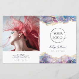 暗色opalデザイン2折パンフレット