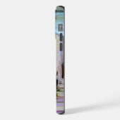 暗芸術的冬の夜のハッ絵画ト iPhoneケース (左側面)