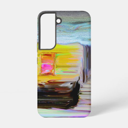暗芸術的冬の夜のハッ絵画ト SAMSUNG GALAXYケース (裏面)