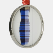 暗藍色のフォーマルな制服及び金ゴールドは写真Picを裂きました メタルオーナメント (右)