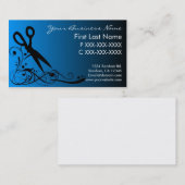 暗藍色は名刺毛の切断の衰退します 名刺 (正面/裏面)