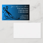 暗藍色は名刺毛の切断の衰退します 名刺 (正面/裏面)