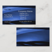 暗藍色モダンなビジネスプロフィールカード 名刺 (正面/裏面)