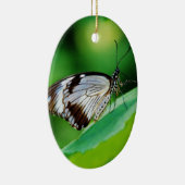 暗褐色と灰色の蝶 セラミックオーナメント (右)
