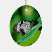 暗褐色と灰色の蝶 セラミックオーナメント (右)