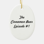 暗褐色のアメリカクロクマ-エピソード1のオーナメント セラミックオーナメント (裏面)