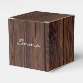 暗褐色素朴の木製フェンスカントリースタイル フェイバーボックス (正面サイド)