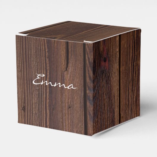 暗褐色素朴の木製フェンスカントリースタイル フェイバーボックス (正面サイド)