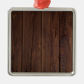 暗褐色素朴の木製フェンスカントリースタイル メタルオーナメント (正面)