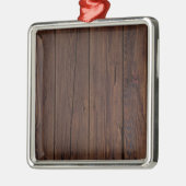 暗褐色素朴の木製フェンスカントリースタイル メタルオーナメント (左)