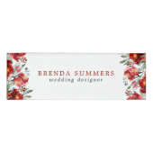 暗赤色の庭の縁ど花 名札 (正面)