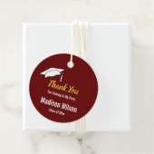 暗赤色の来金ゴールド卒業 フェイバータグ (インサイチュ)