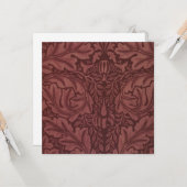 暗赤色アカントス葉の（ウィリアム・モリス著） カード (正面/裏面インサイチュ)