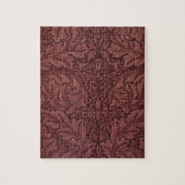 暗赤色アカントス葉の（ウィリアム・モリス著） ジグソーパズル