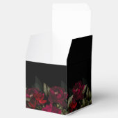 暗赤色エレガントゴシックフローラムーディ結婚ー フェイバーボックス (オープン)