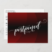 暗赤色カーブの延期結婚発表 ポストカード (正面/裏面)