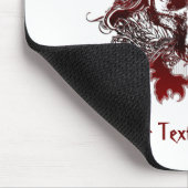 暗赤色スカルマウスパッド マウスパッド (コーナー)