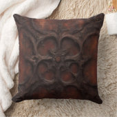 暗赤茶色ゴシック クッション (ブランケット)