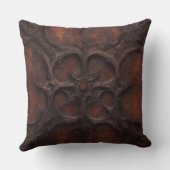 暗赤茶色ゴシック クッション (裏面)