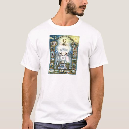 暗闇からライトへの Tシャツ (正面)