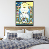 暗闇から光へ至るマソニックアートキャンバス キャンバスプリント (インサイチュ (寝室))