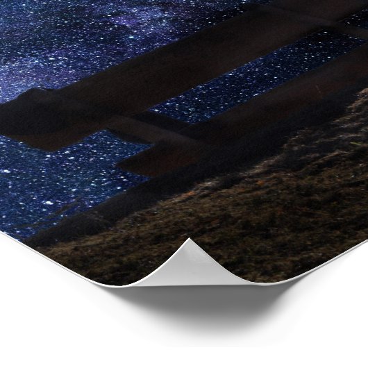 暗闇がなければ、星は見えなくなった」引用文 ポスター (角)