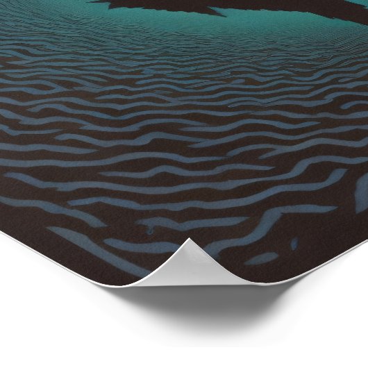 暗闇が映し出された ポスター (角)