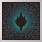 暗闇が映し出された ポスター (正面)