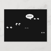 暗闇で待つ：サプライズパーティー! インビテーションポストカード (正面)