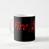 暗闇で燃えるFirestarterの蝋燭 コーヒーマグカップ (正面左)