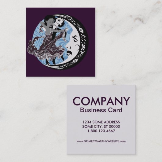 暗闇で踊る スクエア名刺 (正面/裏面)