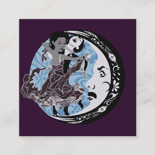 暗闇で踊る スクエア名刺 (正面)