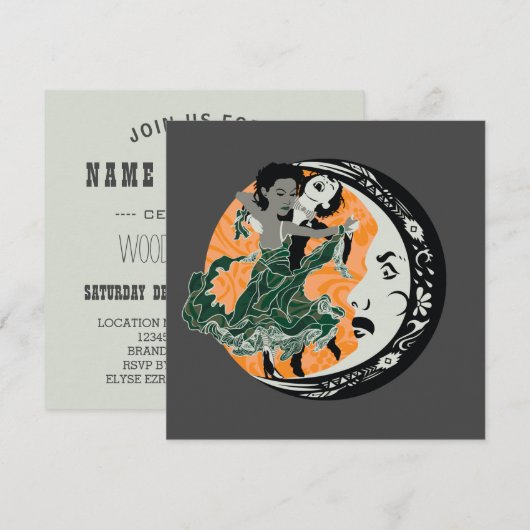 暗闇で踊る 招待状 (正面/裏面)