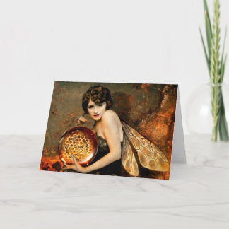 暗闇によって注目される蜂の妖精 カード