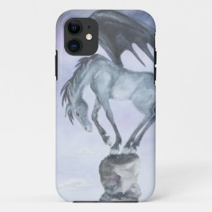暗闇によって飛ぶファンタジーの馬のiPhone 5の場合 iPhone 11 ケース