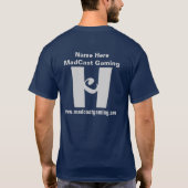 暗闇によってMadCastの示されるTシャツ Tシャツ (裏面)