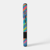 暗闇に差し込むカラフルな光 iPhoneケース (左側面)
