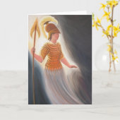 暗闇に直面する知恵 カード (黄色い花)